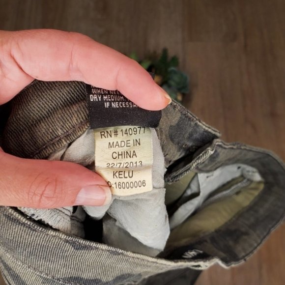 Hudson Barbara Camo Jeans Straight Leg Camouflage Kid Girl Denim Stretch Cotton - Picture 7 of 9